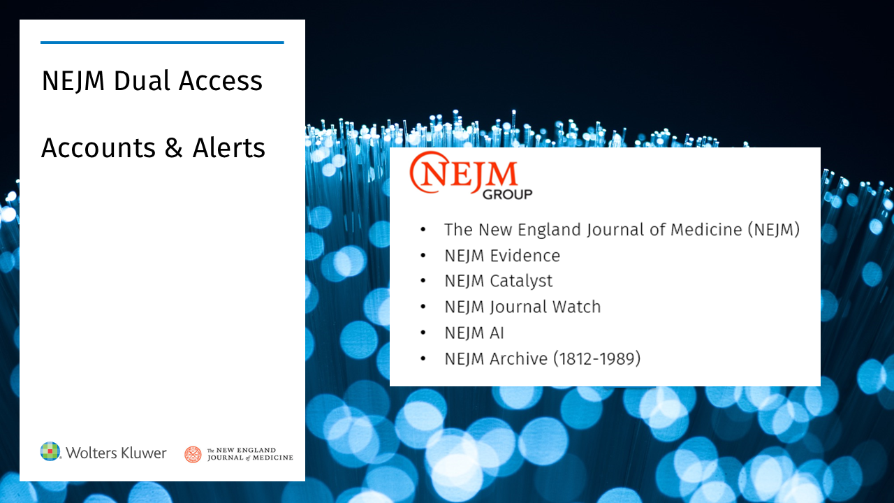 How to setup alerts for NEJM